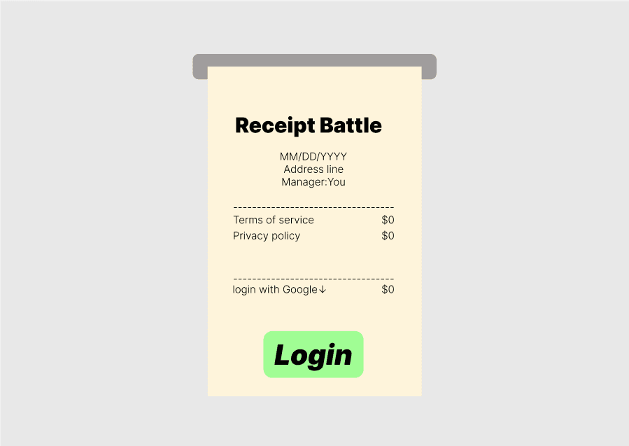 ):レシートバトルアプリ:(